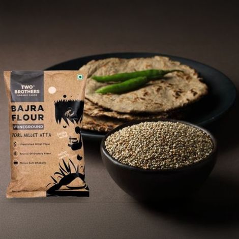 Two Brothers Bajra Flour, Stoneground, Pearl Millet Atta