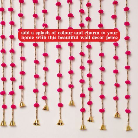 Traditional Wall Hanging with Bells - Musical Home Decor | Oye Happy | Assorted