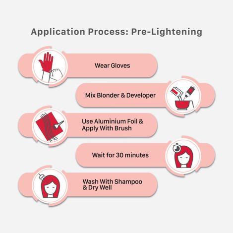 Streax Hair Colour Highlighting Kit Vibrant Blonde For Women