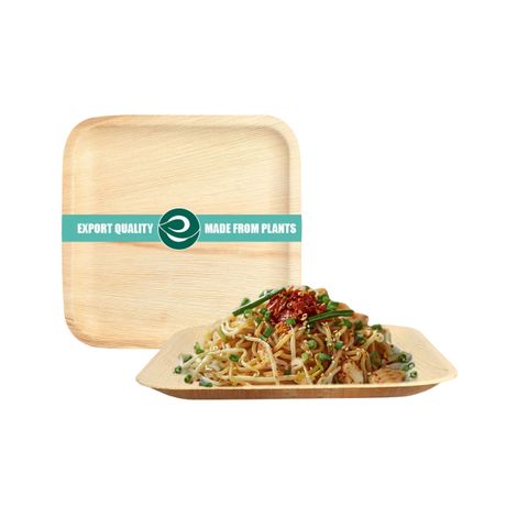 Eco Soul 10 Inch Square | 10 Count | Palm Leaf Plate