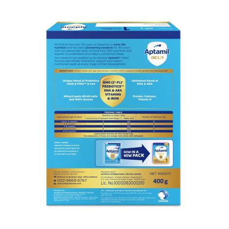 Aptamil Gold Stage 1 | Infant Formula Powder Refill