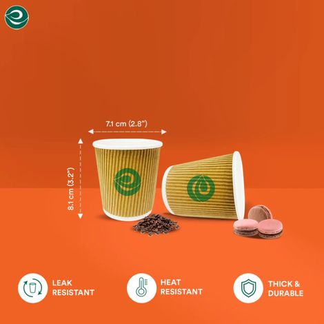 ECO SOUL 180 ml | 25 Count | Disposable Cup - Glass
