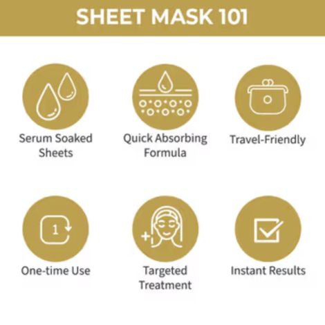 Nykaa Skin Secrets Gold Sheet Mask Combo