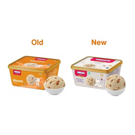 Hocco Biscotti Ice Cream Tub