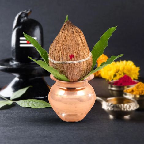 Copper Kalash For Pooja | 300 ml | Shubhkart