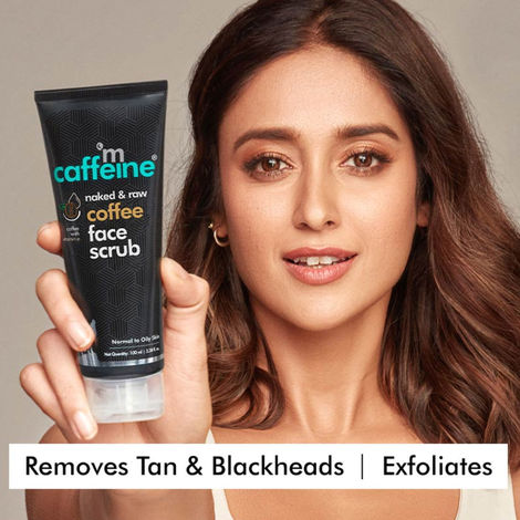 mCaffeine Coffee Face Scrub for Fresh & Glowing Skin - Removes Tan