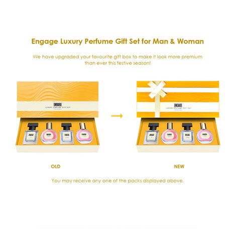 Engage Luxury Perfume Gift Set for Men & Women, Travel Sized, Assorted Pack