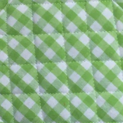 Lushomes Oven Gloves and Pot Holder - Green Checks | Pot Holder 8 x 8 inch | Gloves 7 x 13 inch