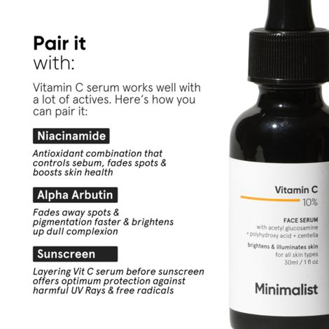 Minimalist 10% Vitamin C Brightening Face Serum