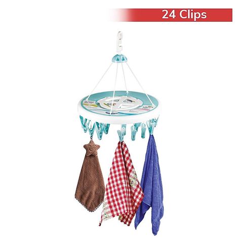 Joyo Plastics 24 Clip Cloth Hanging Hanger (Colour May Vary)