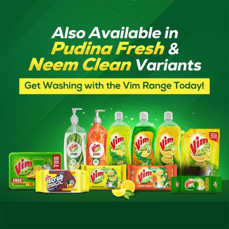 Vim Lemon Dishwash Bar Combo