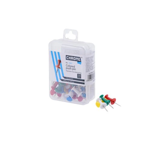 Chrome Color Push Pins