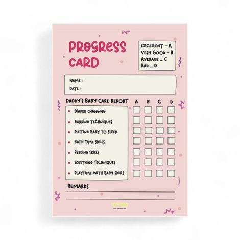 Oye Happy Report Card For New Dads