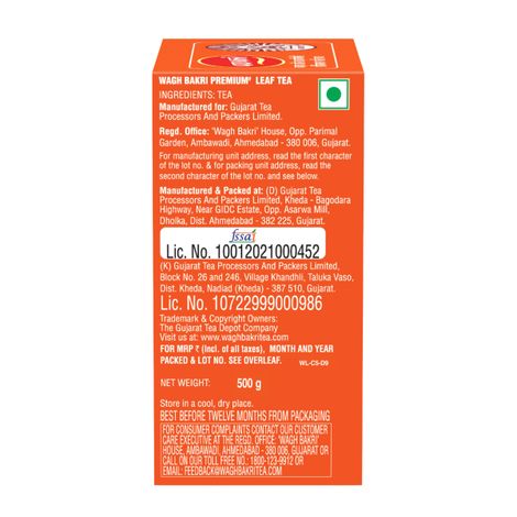 Wagh Bakri Premium Leaf Tea Box Pack