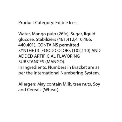 Baskin Robbins Mango Mania Candy Ice Cream Stick