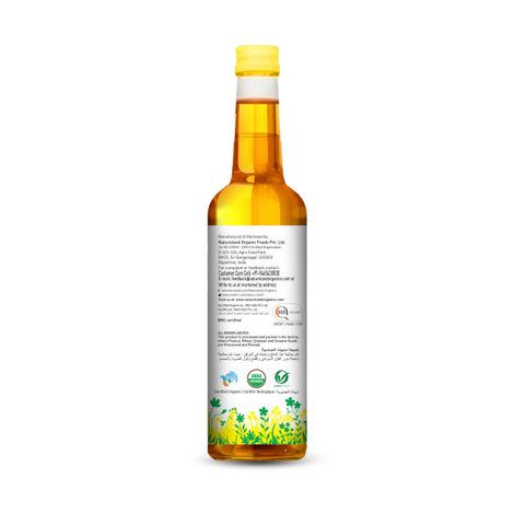 Natureland Organics Mustard (Sarson) Cold Pressed Oil | Kacchi Ghani
