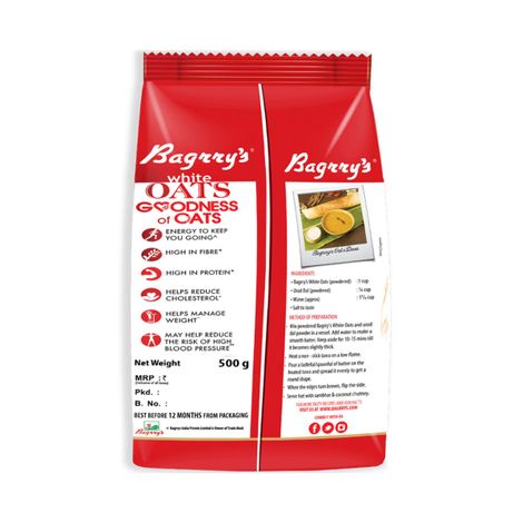 Bagrry's White Oats (Made From 100% Whole Grain)