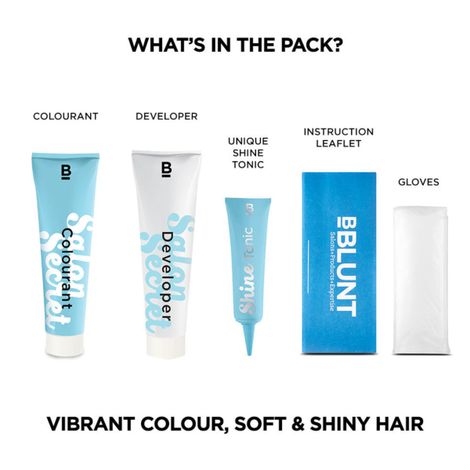 BBLUNT Salon Secret High Shine Creme Hair Colour Chocolate Dark Brown 3, No Ammonia