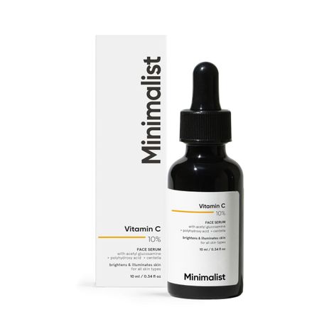 Minimalist Vitamin C 10% Face Serum For For Brighter, Glowing & Healthy Looking Skin
