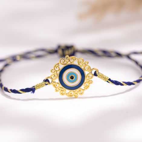 Evil Eye Royal Nazar Designer Brass Rakhi For Brother (Voylla)