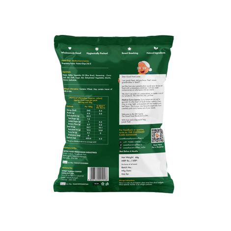 Sweet Karam Coffee - No Palm Oil Potato Chips - Madras Curry Leaves