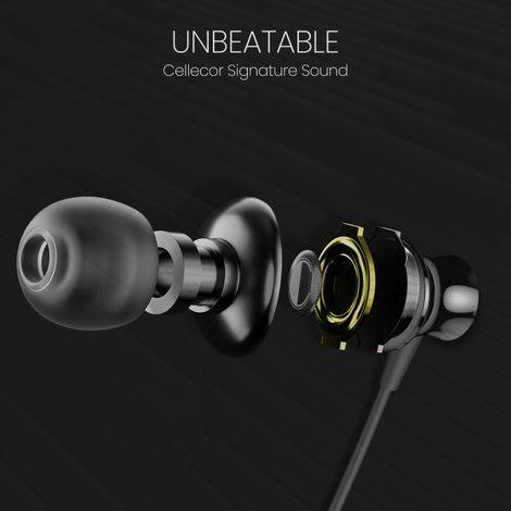 Cellecor Bs - 6 Wireless Waterproof Bluetooth Earphone Neckband With Upto 90 Hours Playtime - Black