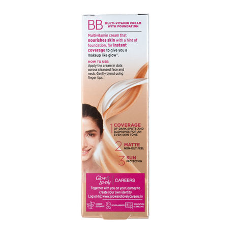 Glow & Lovely BB Cream Make up + Multivitamin Cream Shade 01
