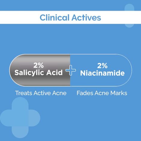 The Derma Co Sali-Cinamide Anti-Acne Face Wash with 2% Salicylic Acid & 2% Niacinamide