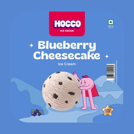 Hocco Blueberry Cheesecake Ice Cream Tub