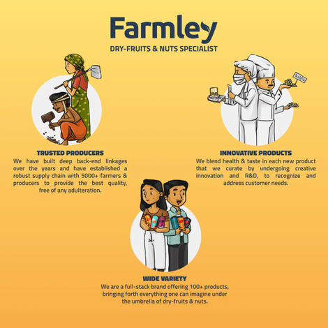 Farmley Trail Mix Dry Fruit- Almonds, Cashews, Cranberries, Blueberries, Blackcurrant & More