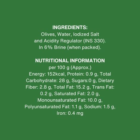 Del Monte Pitted Green Olives