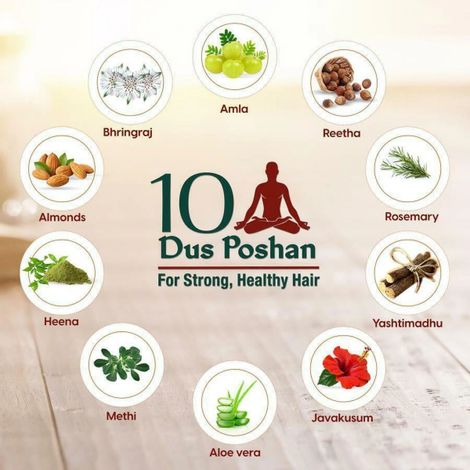 Dabur Vatika Ayurvedic Shampoo, Damage Therapy With 10 Natural Herbs