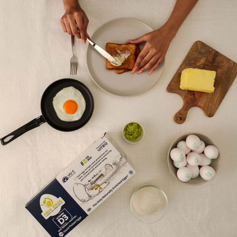 Abhi Vit D3 White Eggs With Immunity Boosters | Pack Of 24