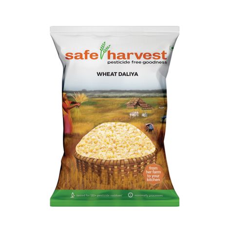 Safe Harvest Pesticide-Free Wheat Daliya