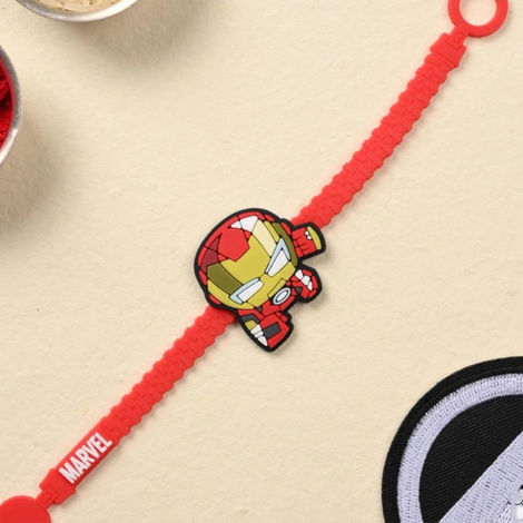 Kids Iron Man Band Rakhi (Official Marvel Kids Rakhi) Set of 1