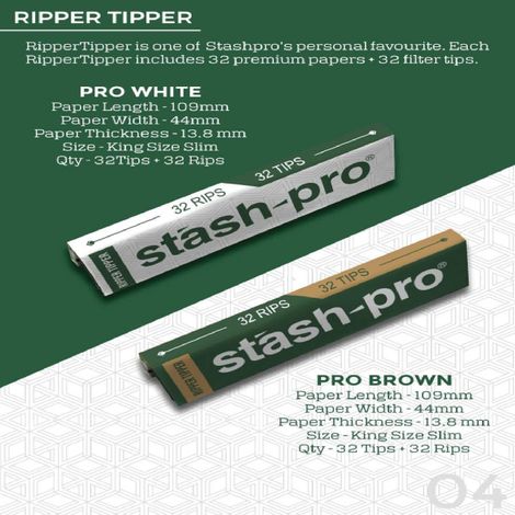 Stash-Pro Brown Ripper Tipper 32 Roach 32 Paper