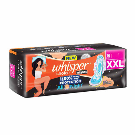 Whisper Choice Ultra Overnight Sanitary Pads | XXL | 16 pcs
