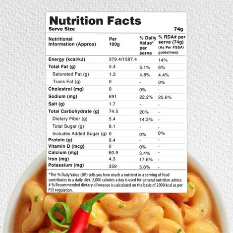 MOM Cheesy Peri Peri Instant Pasta