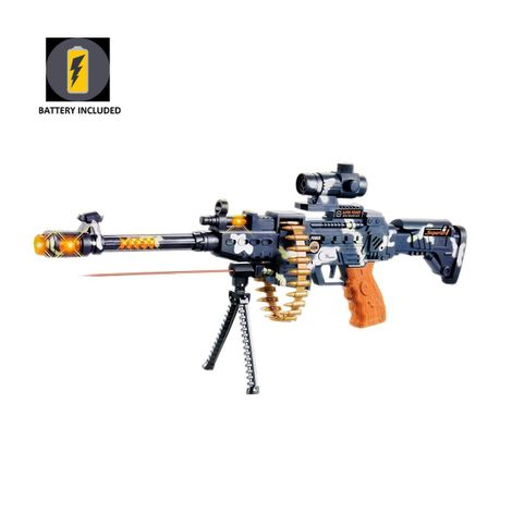 Toyshine Army Style Toy Gun With Music, Lights And Laser Light (4 - 8 Years)