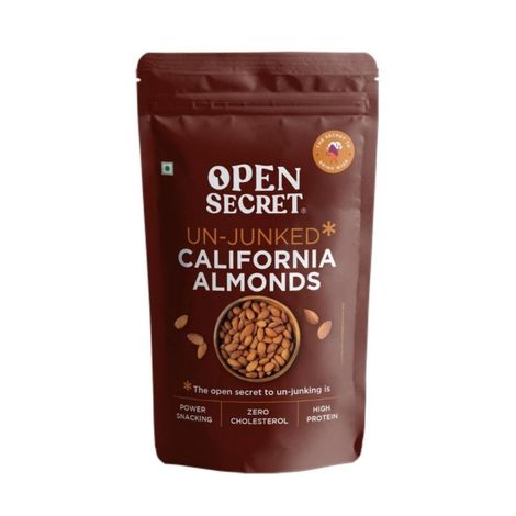 Open Secret Premium California Almonds (Badam) - High Protein, Fasting Vrat Special, Healthy Snacking