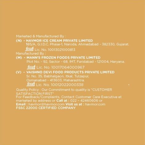 HAVMOR Cookiesandwich Chocolate Novelty