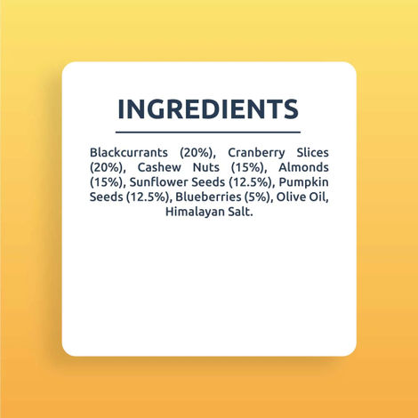 Farmley Trail Mix Dry Fruit- Almonds, Cashews, Cranberries, Blueberries, Blackcurrant & More