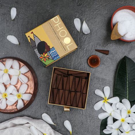 Phool Nagchampa Dhoop Cones | 100% Natural Certified Incense Cones