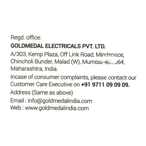Gold Medal Logica 4X1 Spike Guard | 4 Universal Sockets | Master Switch with Indicator & Surge Protector | 2 Meter Extension Cord | Multi Plug for Home & Office