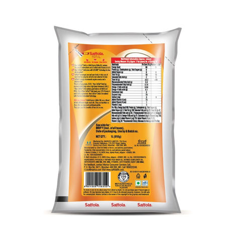 Saffola Total Refined Rice bran & Sunflower oil | Helps Manage Cholesterol | Heart Pro