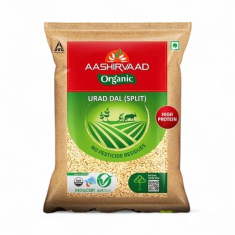 Aashirvaad Organic Urad Dal (Split) | 100% Organic | Rich in Protein