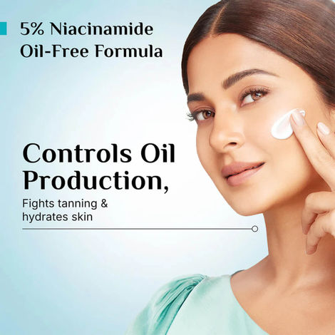 Pilgrim 5% Niacinamide Oil-Free Super Light Gel Sunscreen SPF 50+ PA++++ With Korean White Lotus