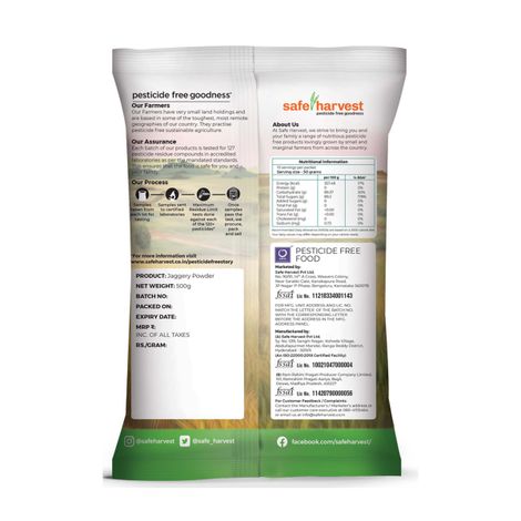 Safe Harvest Pesticide-Free Jaggery Powder