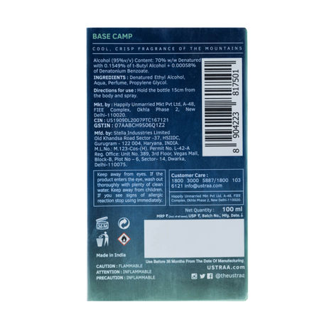 Ustraa Base Camp Cologne - Perfume for Men