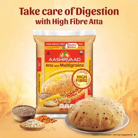 Aashirvaad Multigrain Atta | 3 Rotis Fulfils 35% Daily Fibre